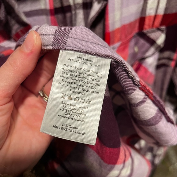 NWOT Eddie Bauer Flannel Shirt - Picture 5 of 7